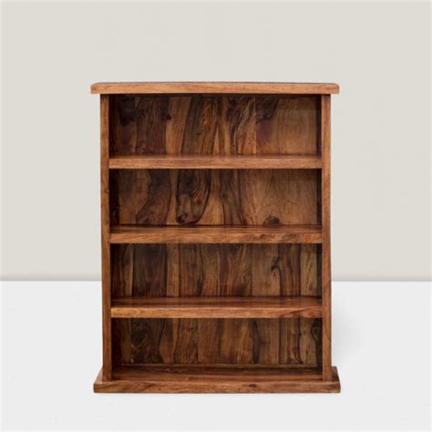 Angel's Solid Sheesham Wood Open Space saver Bookshelf (Honey)