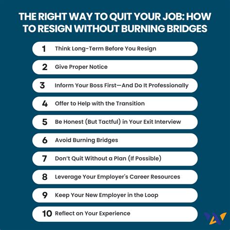 How To Properly Quit A Job Without Burning Bridges