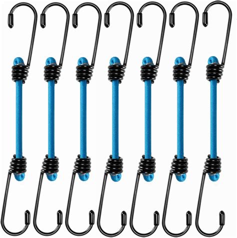 2'' Blue Mini Short Bungee Cords with 6mm Diameter & 2.5X Stretch ...