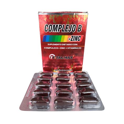 Complejo B Caja X 30 Capsulas – Total Max - Medicentro Distribuciones