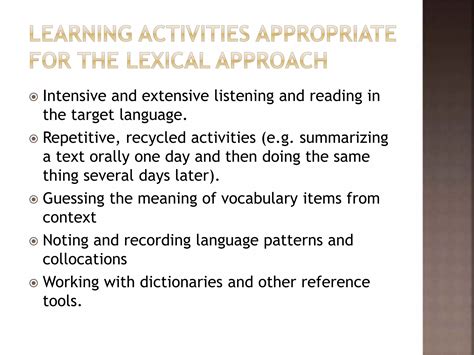 Image result for Lexical Approach Examples