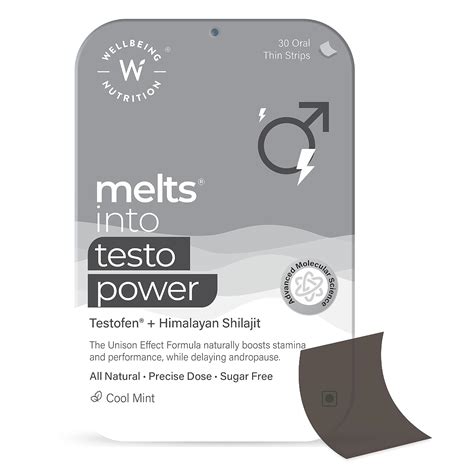 Wellbeing Nutrition melts® Testo Power | Testofen®, Himalayan Shilajit ...