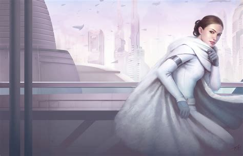 Wallpaper : artwork, Natalie Portman, Star Wars, Padme Amidala, Star Wars Episode II The Attack ...