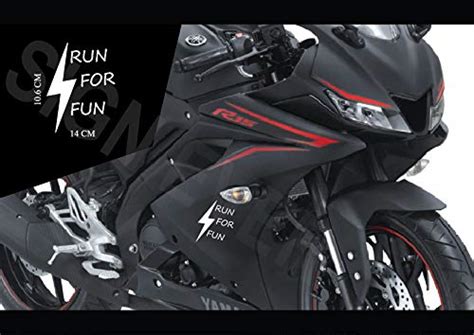 SIGN EVER Run for Fun Yamaha R15 V3 Stickers for Bike Graphics for ...