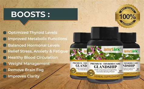 Buy Glandship Premium THYROID CARE with 100% Natural Herbs Thyroid ...