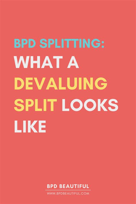 Image result for BPD Splitting Examples