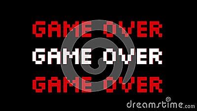 Game Over - Text Animation 4k Stock Video - Video of sparse, gamer ...