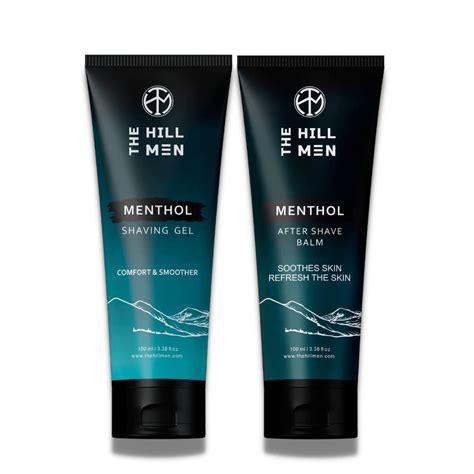 The Hillmen - Menthol Shaving Gel & After Shave Balm Icy Freshness for ...