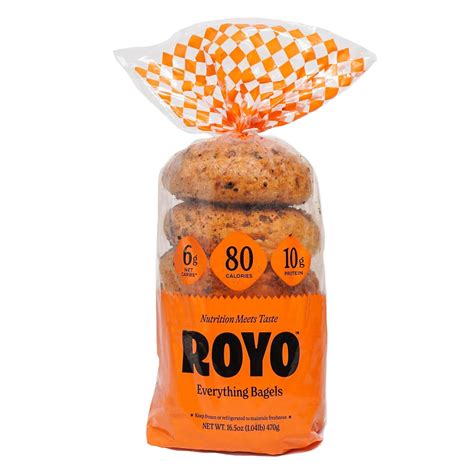 Amazon.com: ROYO SINGLE 80 Calories Everything Bagels : Grocery & Gourmet Food