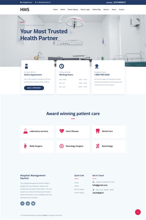 Image result for Hospital Management System Project in Python