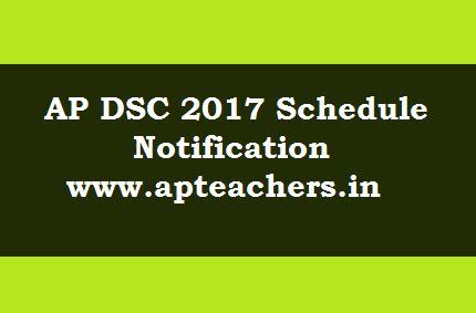 AP DSC 2018 Notification 7729 Posts AP DSC District Wise Vacancies 7729 ...