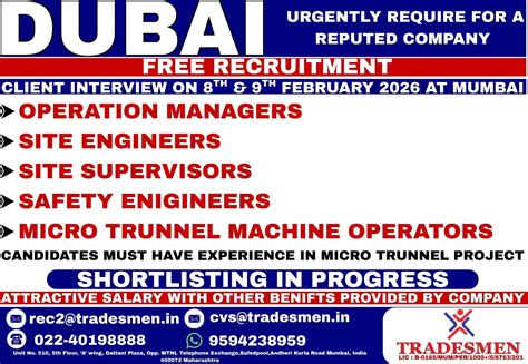 Dubai Jobs 2026: Free Recruitment | Hiring for Engineering Roles