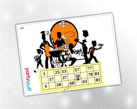 Party Stuff Vacation Theme Tambola Housie in Grid Group Number Combo ...