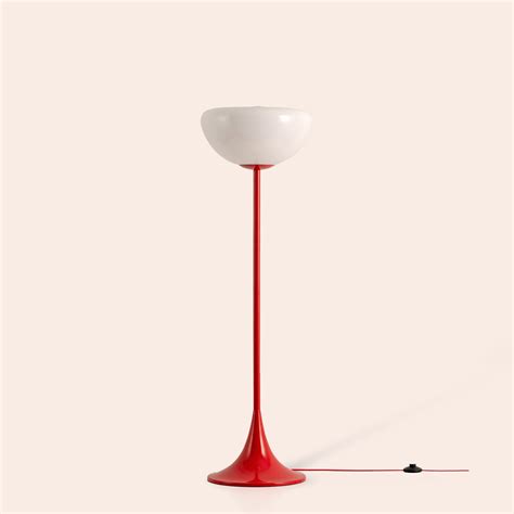 Jam red dome floor lamp | Modern floor lighting | houseof.com