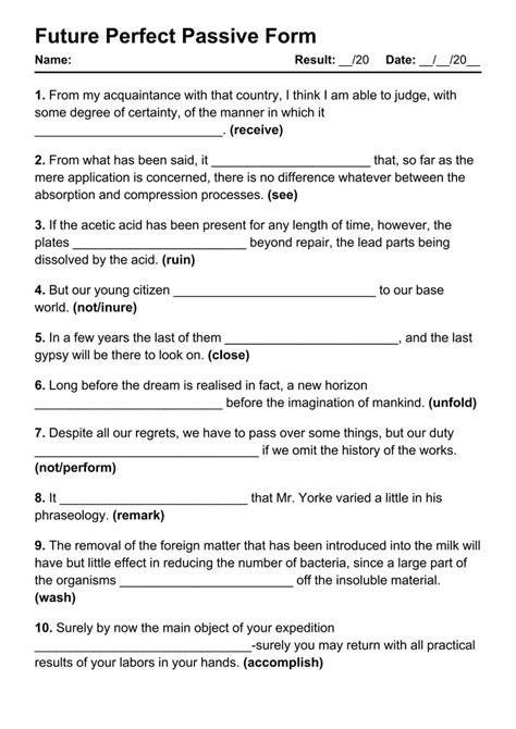 Future Perfect Passive Examples 的图像结果