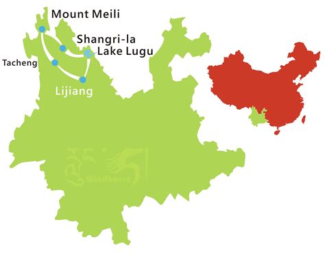 Lijiang Map In China