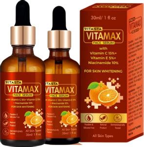 VITASTA Vitamax Face serum with Vitamin C, E And Niacinamide Price in ...