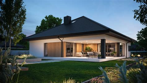 Projekty domów parterowych: domy parterowe nowoczesne - Modern House Kraków