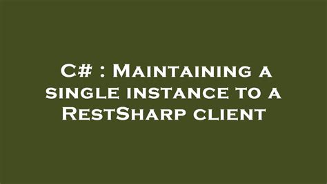 Image result for RestSharp C
