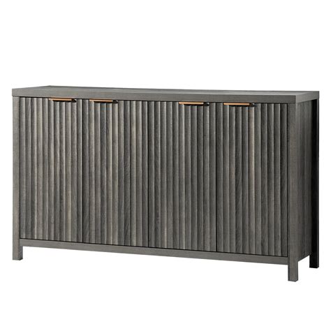 Fluted Sideboard Buffet Cabinet With Storage 56 Large Buffet Modern ...