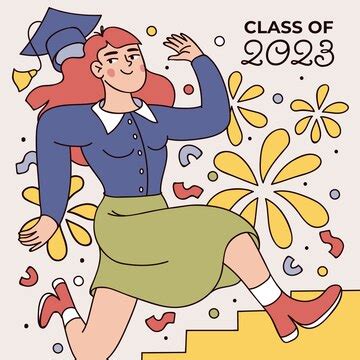 Illustration dessinée à la main pour la promotion 2023 | Vecteur Gratuite