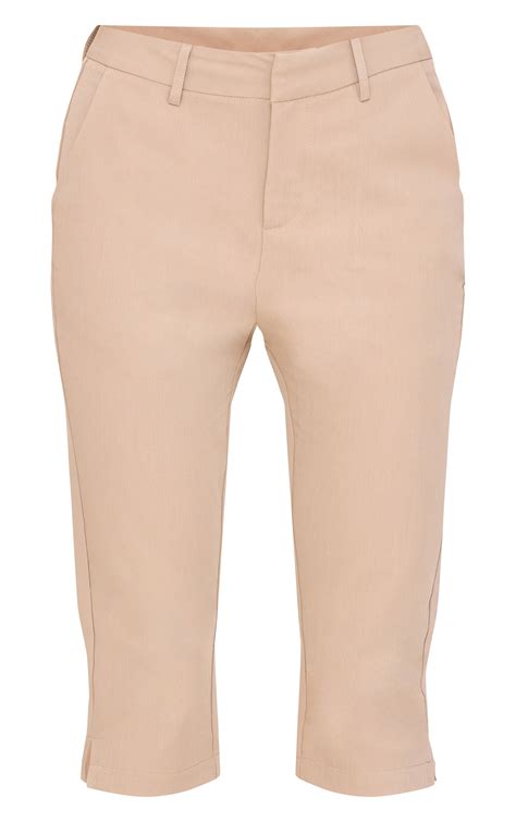 Tan Tailored Low Rise Capri Pants | Bottoms | PrettyLittleThing USA
