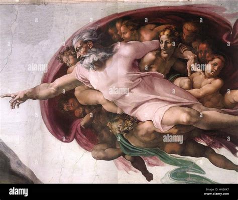 Michelangelo, Creation of Adam 04 Stock Photo - Alamy