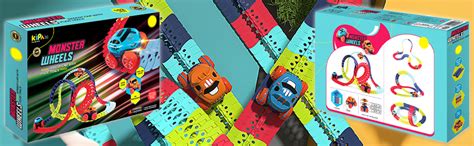 Buy KIPA Gaming Monster Wheels Truck with Track for Kids - 202 Pcs DIY ...