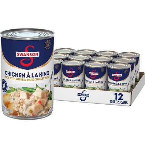 Swanson Canned Chicken a la King With White and Dark Chicken Meat, 10.5 ...