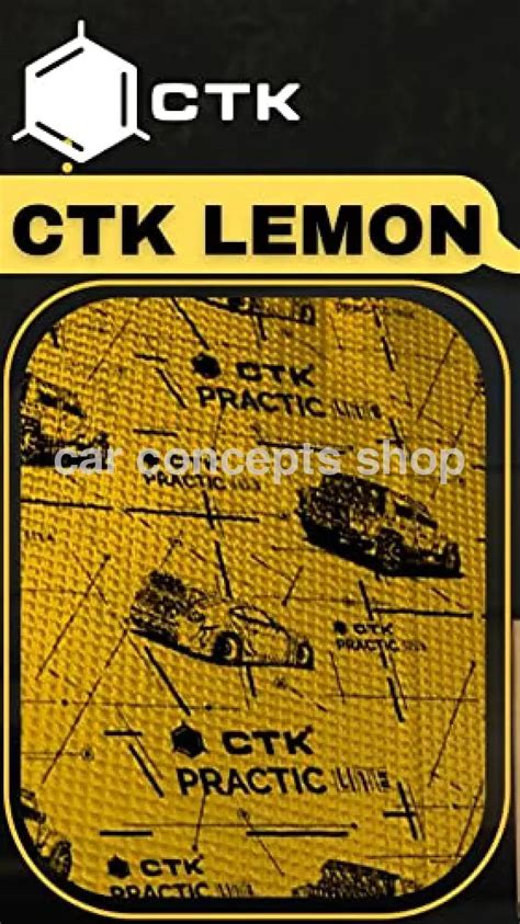 CTK (Made in Ukraine) Lemon Car Sound Deadening/Damping Sheet 4 Sheets ...