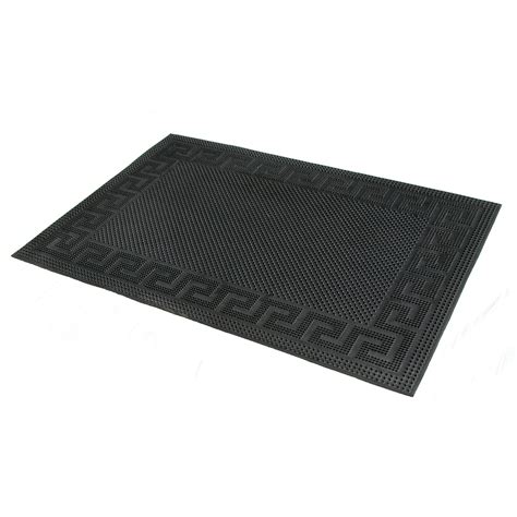 Greek Border Rubber Pin Mat Indoor Outdoor - Elegant Waterproof Mat ...