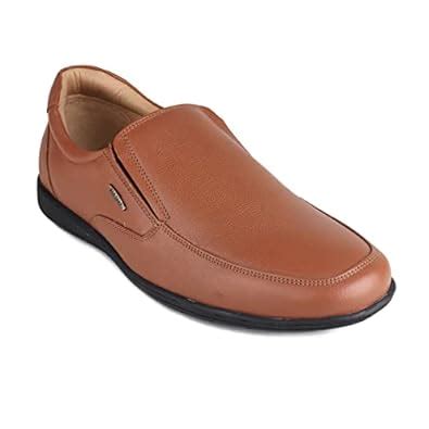 Red Chief Reddish Tan Leather Formal Slip on Shoes for Men : Amazon.in ...