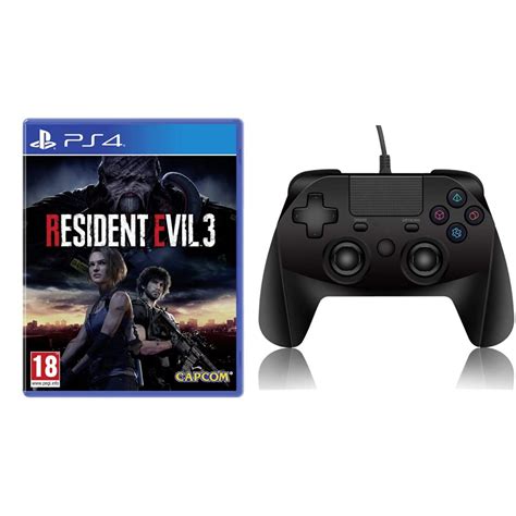 Buy Resident Evil 3 Remake (PS4)+New World PS4 Controller Wired ...