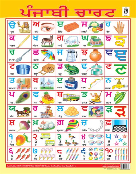 PUNJABI ALPHABET CHART SIZE 45 X 57 CMS