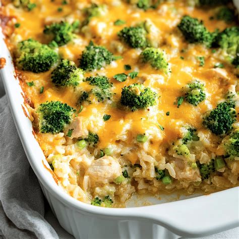 Cheesy Chicken Broccoli Rice Casserole - Krystel's Cooking