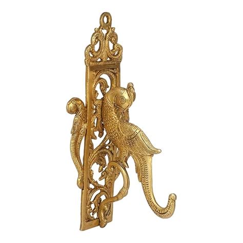ARTVARKO Brass Traditional Parrot Wall Bracket Wall Hook Hanger for ...