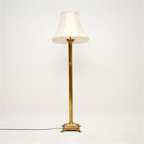 Antique Brass Neoclassical Floor Lamp | Marylebone Antiques