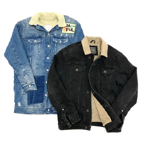 Vintage Fleece Lined Denim Jacket | The Vintage Wholesale Company