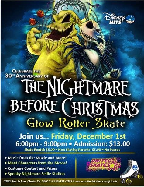 NIghtmare Before Christmas Skate, United Skates Clovis, 1 December 2023 ...