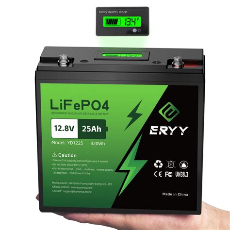 Eryy Lifepo4 Battery 12v 25ah 30ah 384wh Built In 30a | Desertcart INDIA