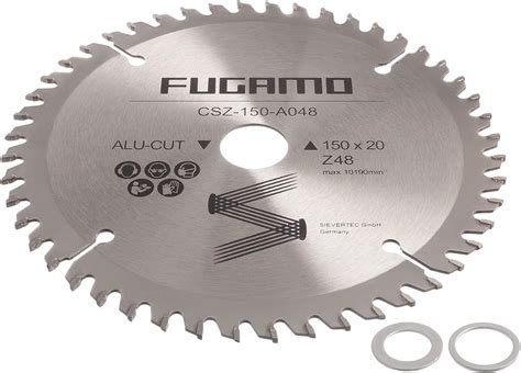 HM Kreissägeblatt Ø 150 x 20 mm 48 Zähne Sägeblatt für Alu Plexiglas ...