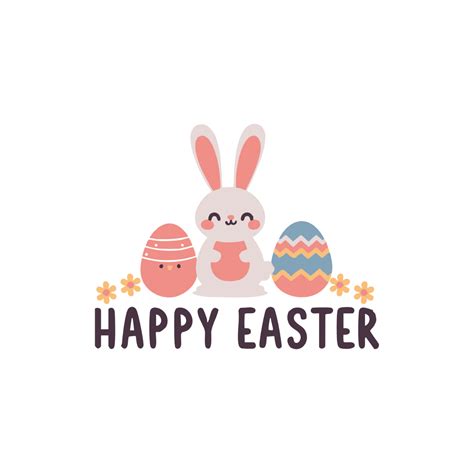 Free Simple Happy Easter Clipart Template to Edit Online
