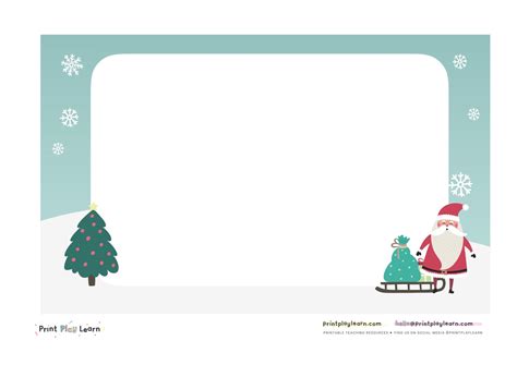 Father Christmas writing paper - Printable Teaching Resources - Print ...