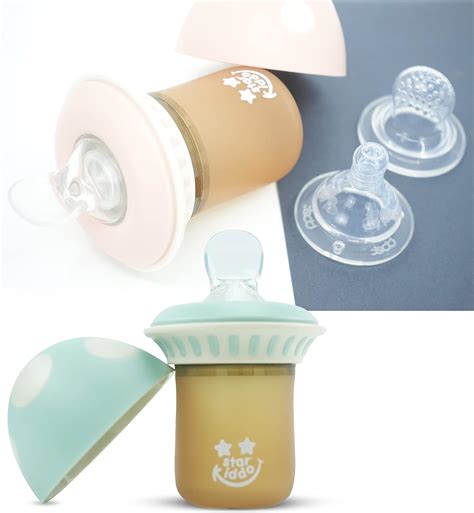 Buy Starkiddo® Cute Mushroom Shaped All-in-one 80ml Squeeze Silicone ...