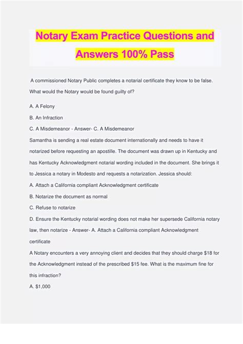 Image result for Notary Practice Tests