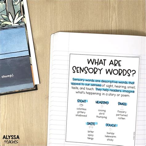 Examples Of Sensory Words