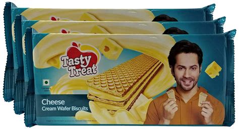 Tasty Treat Wafers Biscuits - Cheese Cream, 75g (Buy 2 Get 1, 3 Pieces ...