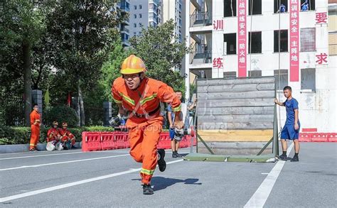 湖南岳阳：消防举办作战训练安全比武竞赛-人民图片网