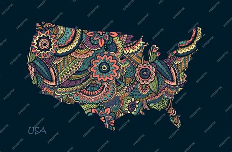 America Map Drawing 的图像结果