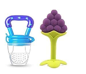 Buy First Trend Star Nibbler Fruit Shape Silicone Teether with Baby ...